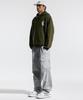 CREAM SODA LAB Cl Washed Graphic Jacquard Hoodie Knit Khaki