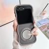 For Magsafe Magnetic Cover Mirror Rotating Bracket Phone Case for Samsung Galaxy Z Flip 6 5 4 3 5G Flip6 Flip5 Flip4 Flip3 5G