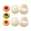 Detachable Plastic Mooncakes Press Molds, Double-Ended Pastry Shaper with Reversible Edges for Cookie, Candy, Mousse Dessert, and Pastries