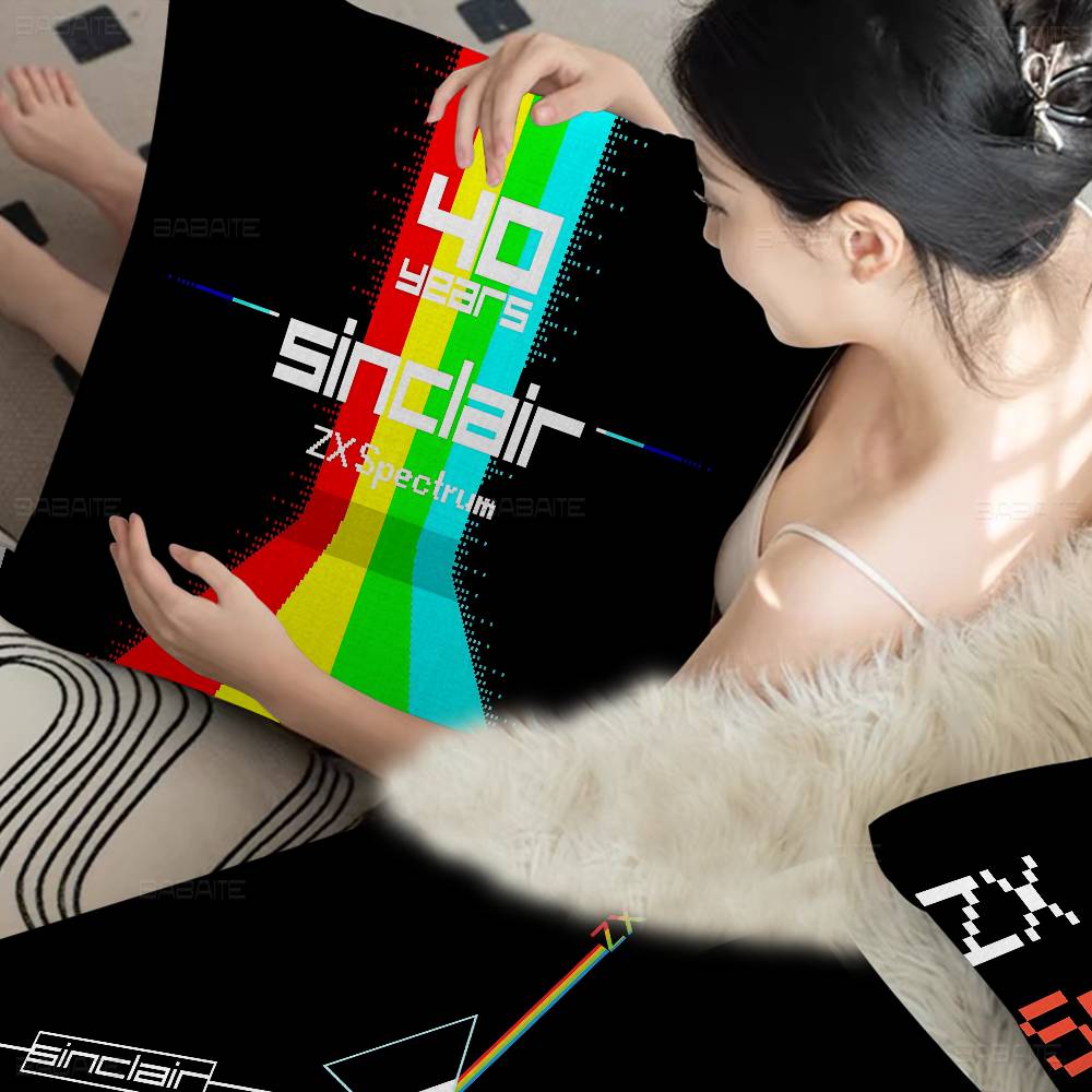 Retro Sinclair Zx Spectrum Personalized Pillow Cover Kids Bedroom Wild Party Decor Pillowcase Kid Birthday Shower Gift