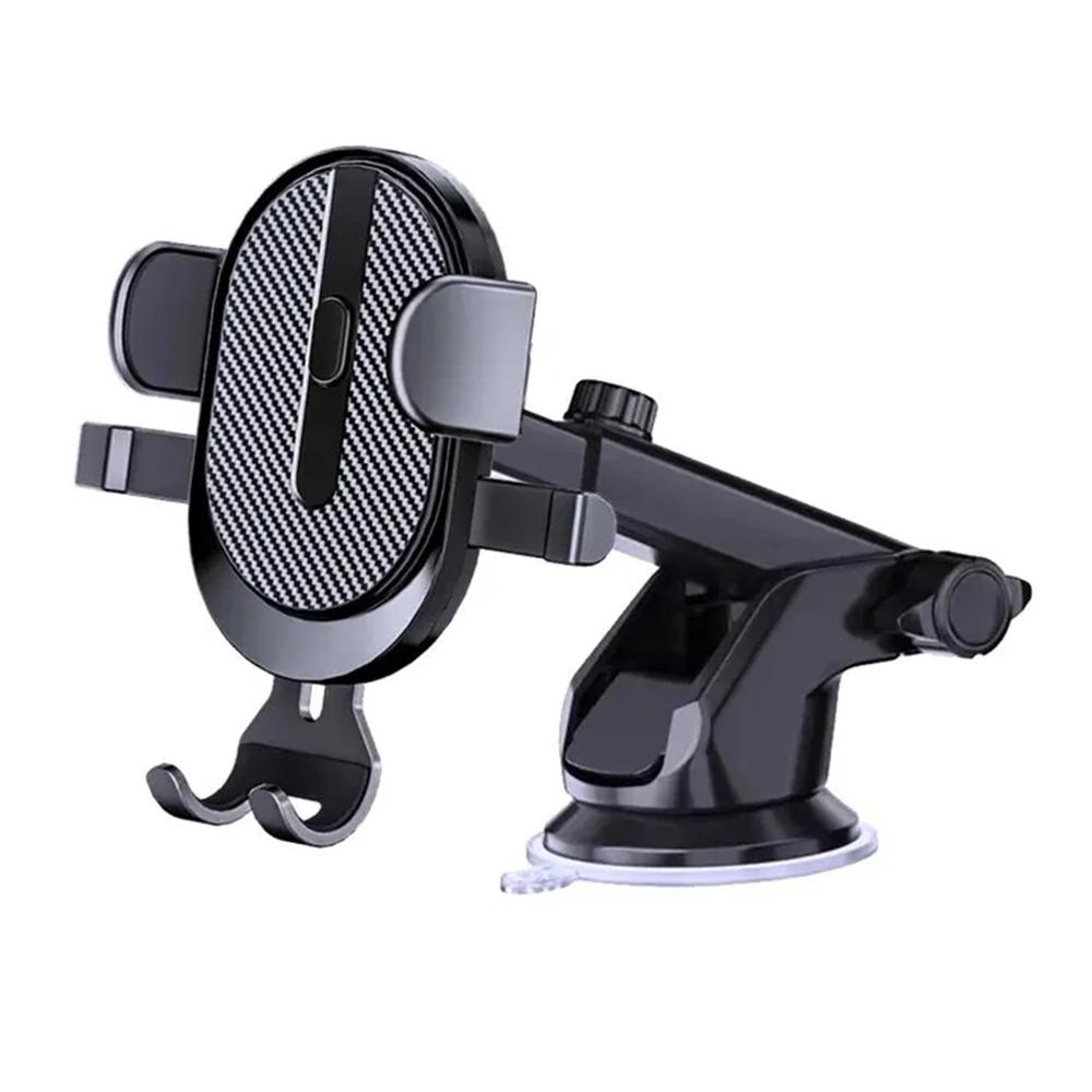 

K03A Автомобільний тримач для телефону Розсувний тримач на присоску Підставка для телефону з автоблокуванням для приладової панелі автомобіля, лобового скла