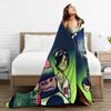 British GorillazS Virtual Band Rock Hip-Hop Blanket  Warm Soft Novelty Plush Throw Blanket For Travel Office Flannel Bed Cover