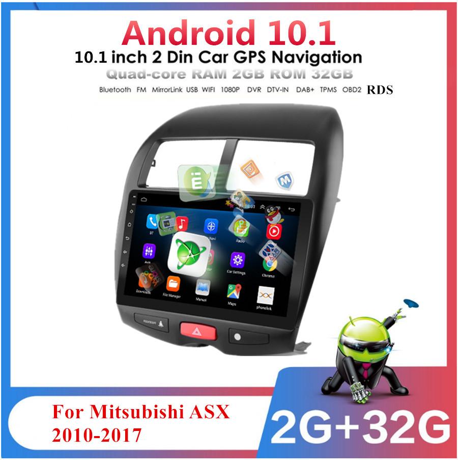 10.1" 2+32G Car Stereo Radio GPS Navi WiFi OBD RDS For 2010-2017 Mitsubishi ASX