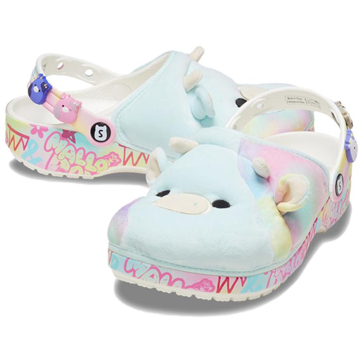 Squishmallows x Crocs Classic Clog Caedia The Cow Kids Sneakers Blue Light-Blue Multi-Color 210852-90H