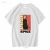 Tricou Posh Spice Semnat Fată Alb S 5xl Ee036 Mânecă Lungă Sau Scurtă Spălat Vintage Streetwear Unisex Modă Grafic Moale