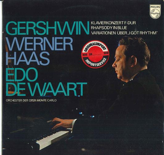 

LP Record WERNER HAAS EDO DE WAART ORCHESTE Gershwin Klavierkonzert Fdur Rha 6500118 PHILIPS Netherland Classical Used