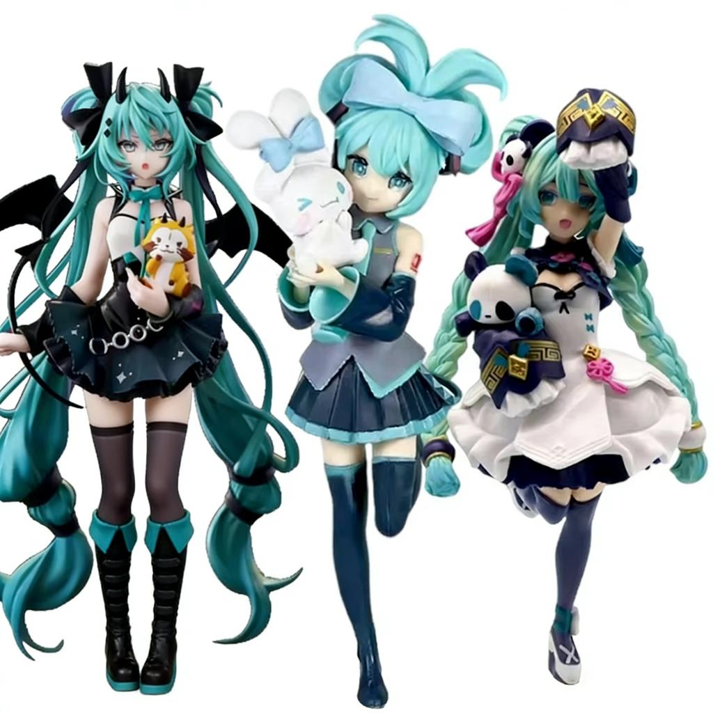 Hatsune Miku X Cinnamoroll Figure Anime Collectible Models Decorative Decorations Children Birthday Christmas Kawaii Gift