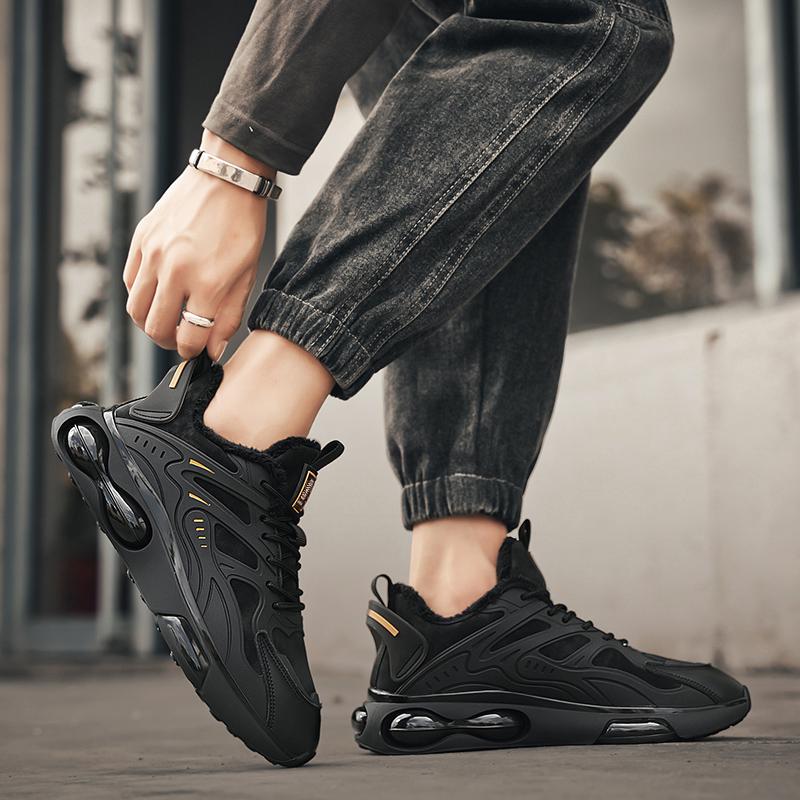 Zapatillas de Hombre de Alta Calidad 2024 Invierno Transpirables Moda Running Zapatos Deportivos para Hombre Cálido Forro de Felpa Cómodos Zapatos Casuales Clásicos