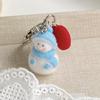 Attractive Blue Snowman Key Holder Soft Texture Small Size Trendy Popular Fashion Accessory For Keys And Bags