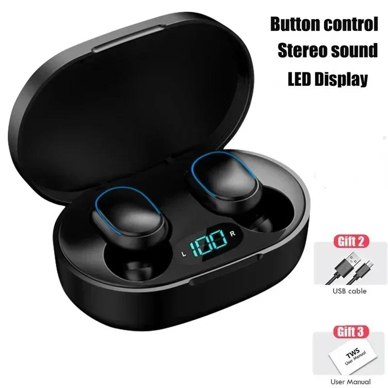 TWS Earphone Bluetooth Headphones earbuds Wireless Bluetooth Headset with Mic LED Display Bluetooth Earbuds for iPhone Xiaomi