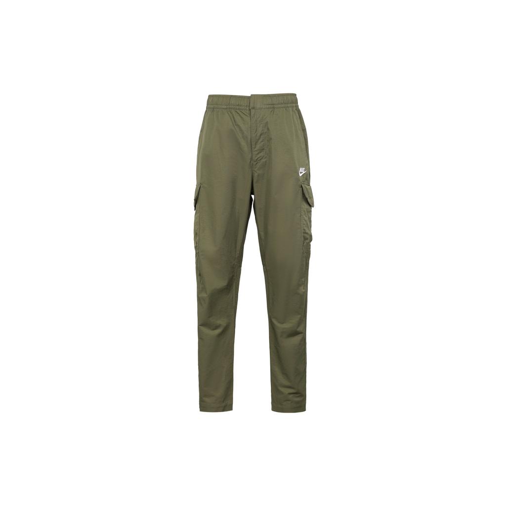 Nike Sportswear Utility Plain Weave Lining-Free Straight-Leg Casual Pants Men Bottoms Green DD5208-222