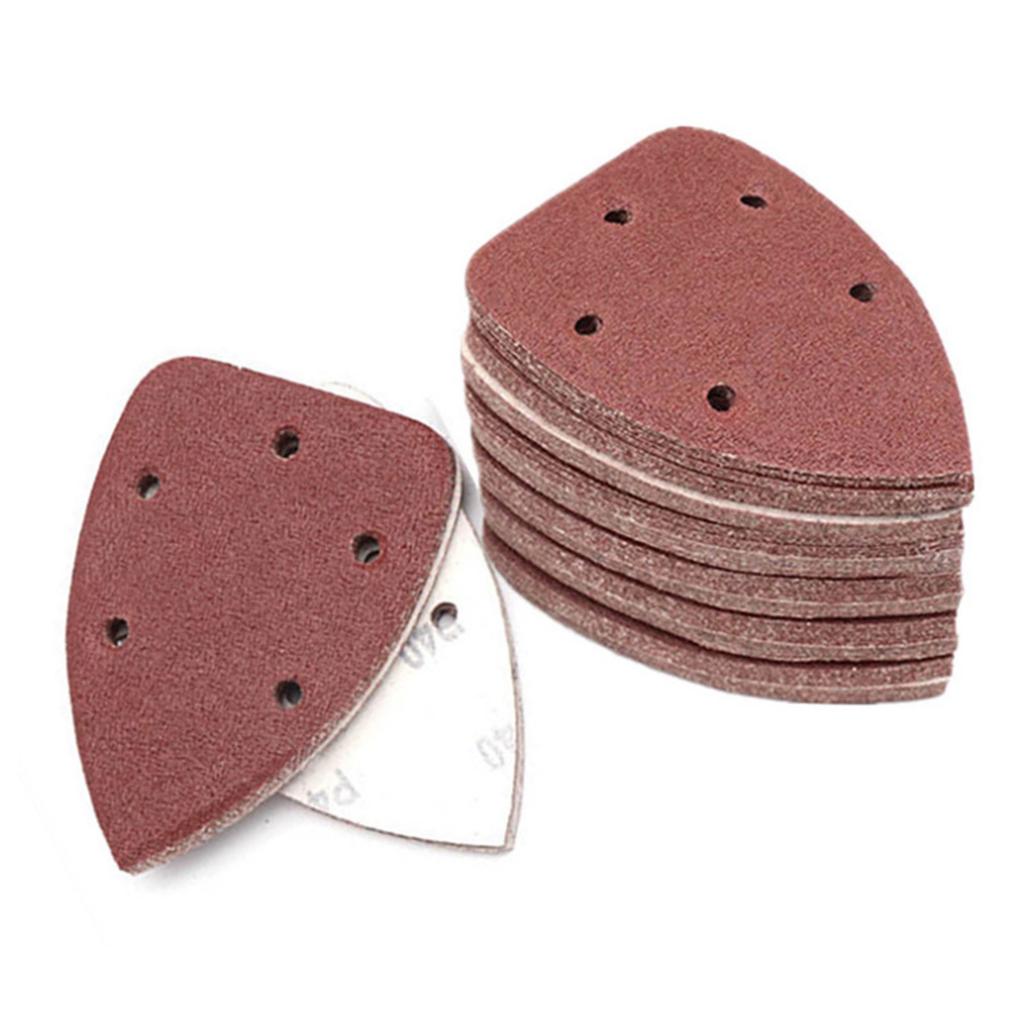 30Pcs Mouse Sander Sandpaper 5 Hole Backing Sand Sheets Abrasive Material for Wood Metal Plastic Applications