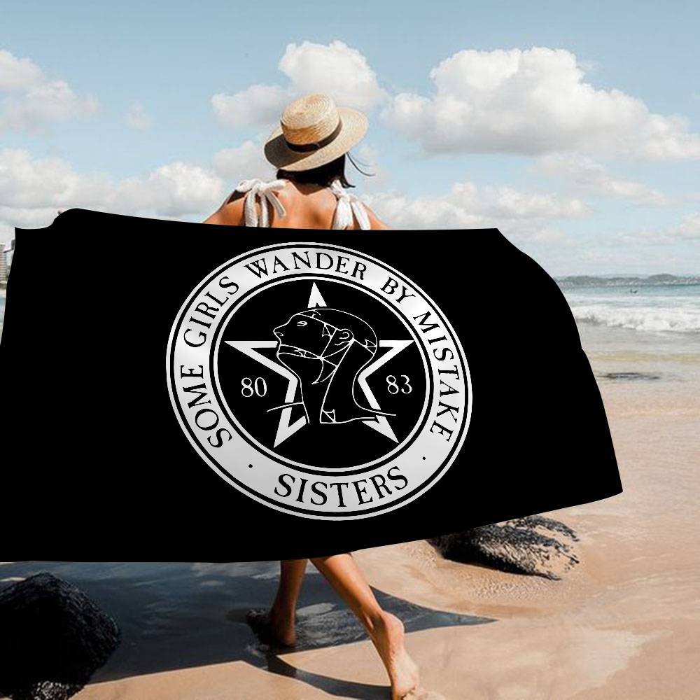 The Sisters Of Mercy Band Badetuch Mikrofaser Weich Wasserabsorbierend Atmungsaktiv Für Mädchen Kinder Dekorative Cartoon Strandtuch