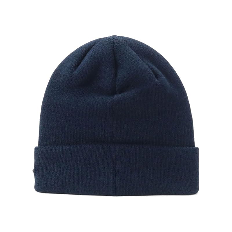 [New Era] knit hat cuff metal badge navy/navy FREE BACIC CUFF KNIT METAL FLAG NVY