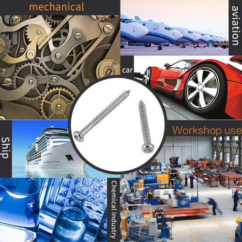 Machine Screw Kit, M2 Self-Tapping Screw Set, 800-Piece Screw and Nut Kit, M2 Cross Drive Flat Head Self-Tapping Screws, Woodworking Fastener Box Incl