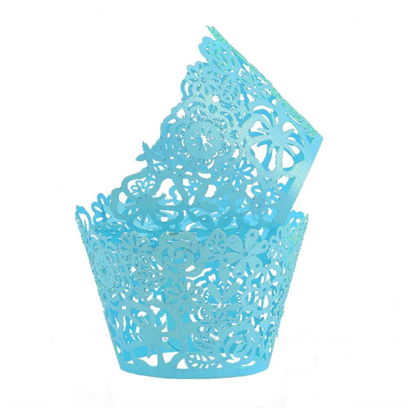 YOMDID 30pcs Cakes DIY Lace Paper Cup Decoration Hollowed Out Flower Clusters Paper Cup Edge Birthday Wedding Baking Accessories