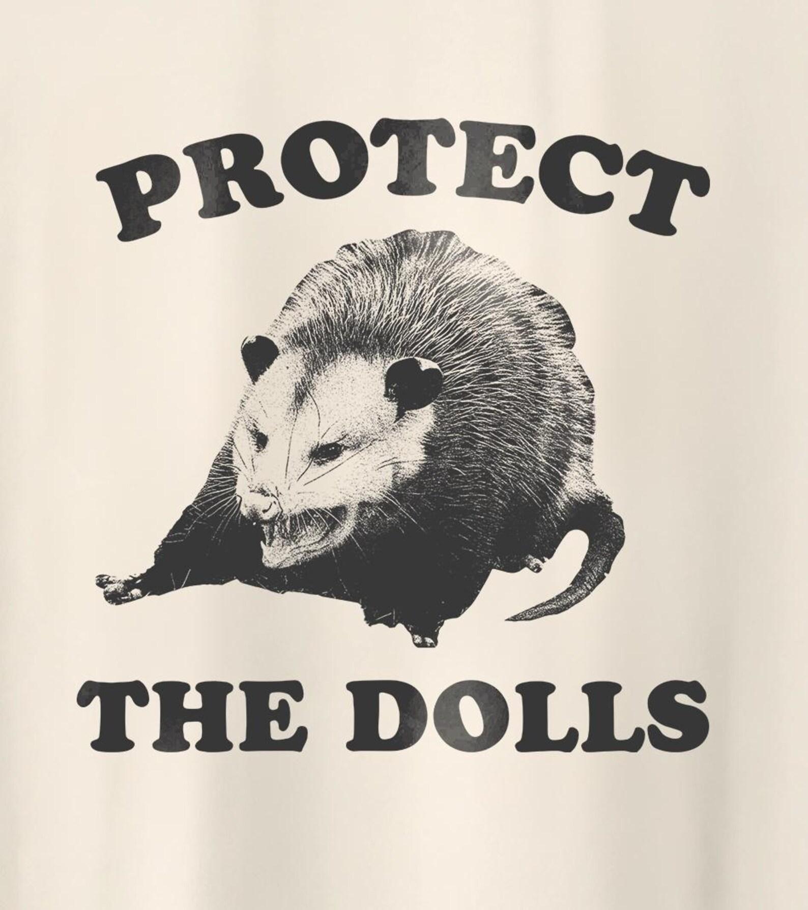 Protect The Dolls Shirt, Equality Shirt, Feminist T-Shirt, Human Rights Shirt, Funny possum Meme - Activist Shirt, Feminism meme T-Shirt 2XL