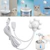 1 Stück Intelligente Haustier-Wasserfontäne mit Bewegungssensor USB Automatischer Haustierfutterspender mit Filter für Hunde Katzen Trinkzubehör