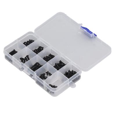 RC Screw Kit Iron Rust Proof Replacement Spare Parts RC Screw Box Set for Traxxas 1/18 Crawler