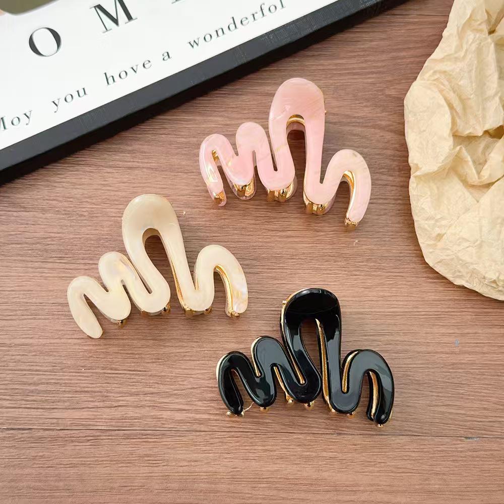 Korean Wave Acetate High Ponytail Claw Hair Clip - 2025 Fashion Shark Clip