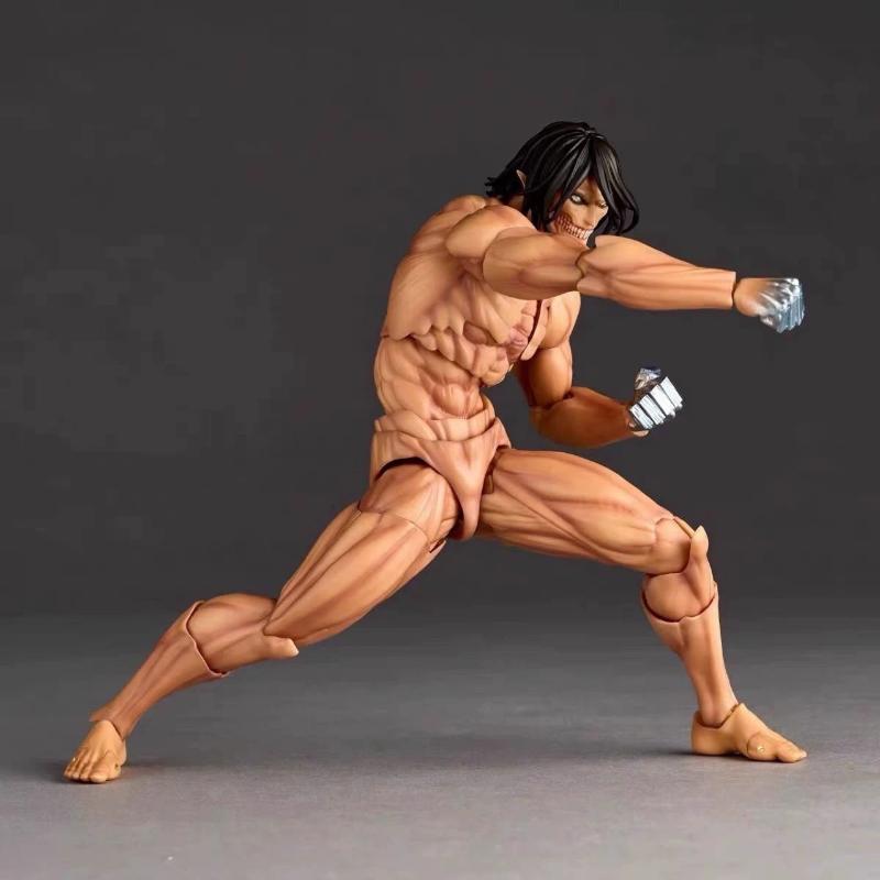 Attack on Titan Figure Revoltech The Armored Titan Action Figures Amazing Yamaguchi Yoroi no Kyojin Reiner Braun PVC Model Toys