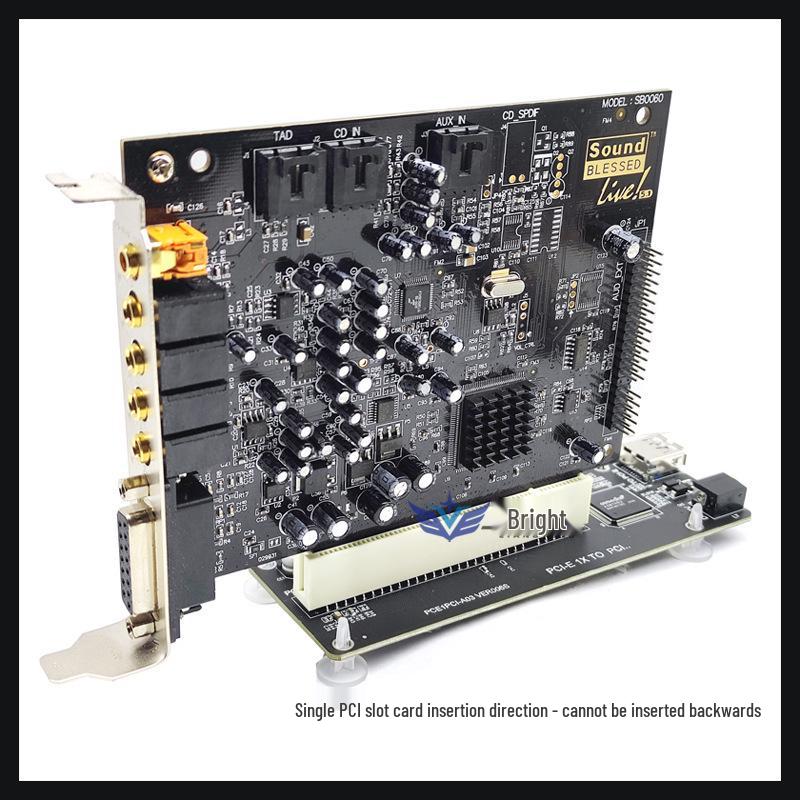 Yakalama, Ses, Paralel ve Altın Vergi Kartları için PCIe'den Çift PCI Adaptör Kartı