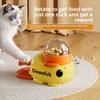 Eend Kat Speelgoed Zelfvermaak Verveling Verlichting Snoep Dispenser Gevriesdroogde Snack Lanceerder Voor Kittens