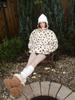 Etmon Pattern Fleece Quilted Jacket, Cream Beige