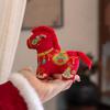Brocade Zodiac Horse Sachet Refillable Chinese Style Bag Horse Hanging Decoration Zipper Design Embroidery Mascot Pony Pendant