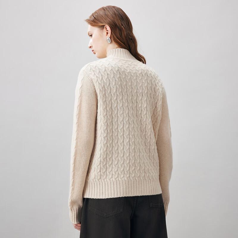 Women's Wool Zip Cardigan Jacket