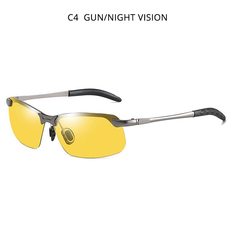 

Vintage Photochromic Sunglasses Men Fashion Rectangle Sun Glasses Male Driving Chameleon Eyewear Night Vision