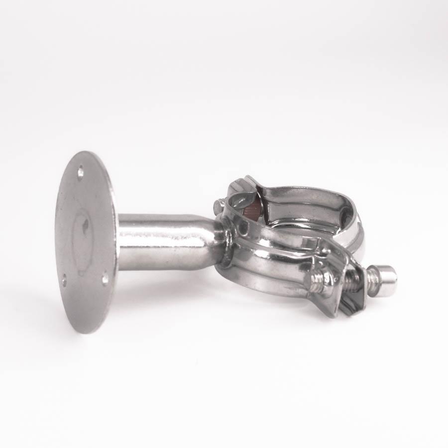 12-108mm 3/4"-4" Pipe Hanger Bracket Clamp 1-1/2" 38mm Support Clip With Base Plate 304 Stainless For Beer Brewing L=50mm