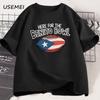 Here For The Benito Bowl T Shirt Casual Cotton Short Sleeve Tshirt Puerto Rican Football Halftime Show Tshirt High Quality