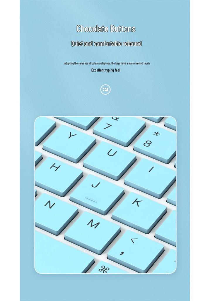 Ergonomic 10-inch 2024 Portable Bluetooth Keyboard & Mouse