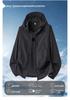 Unisex Lightweight Hooded Sun Protection Jacket - Breathable & Customizable for Outdoor Summer Activities