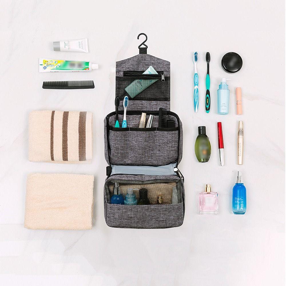 Water Resistant Men Toiletry Bag Hanging Makeup Organizer Travel Toiletry Containers Cosmetics