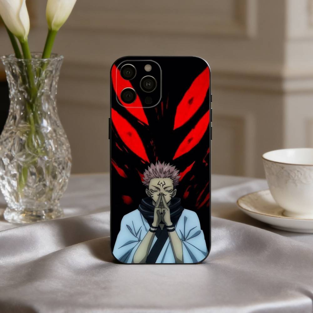 

R-Ryomen S-Sukuna J-J-Jujutsu K-Kaisen-N Phone Case For iPhone 17pro,16,15,14,13,12,11 Plus,Pro Max,XS,Soft Silicone Black Cover iPhone16plus