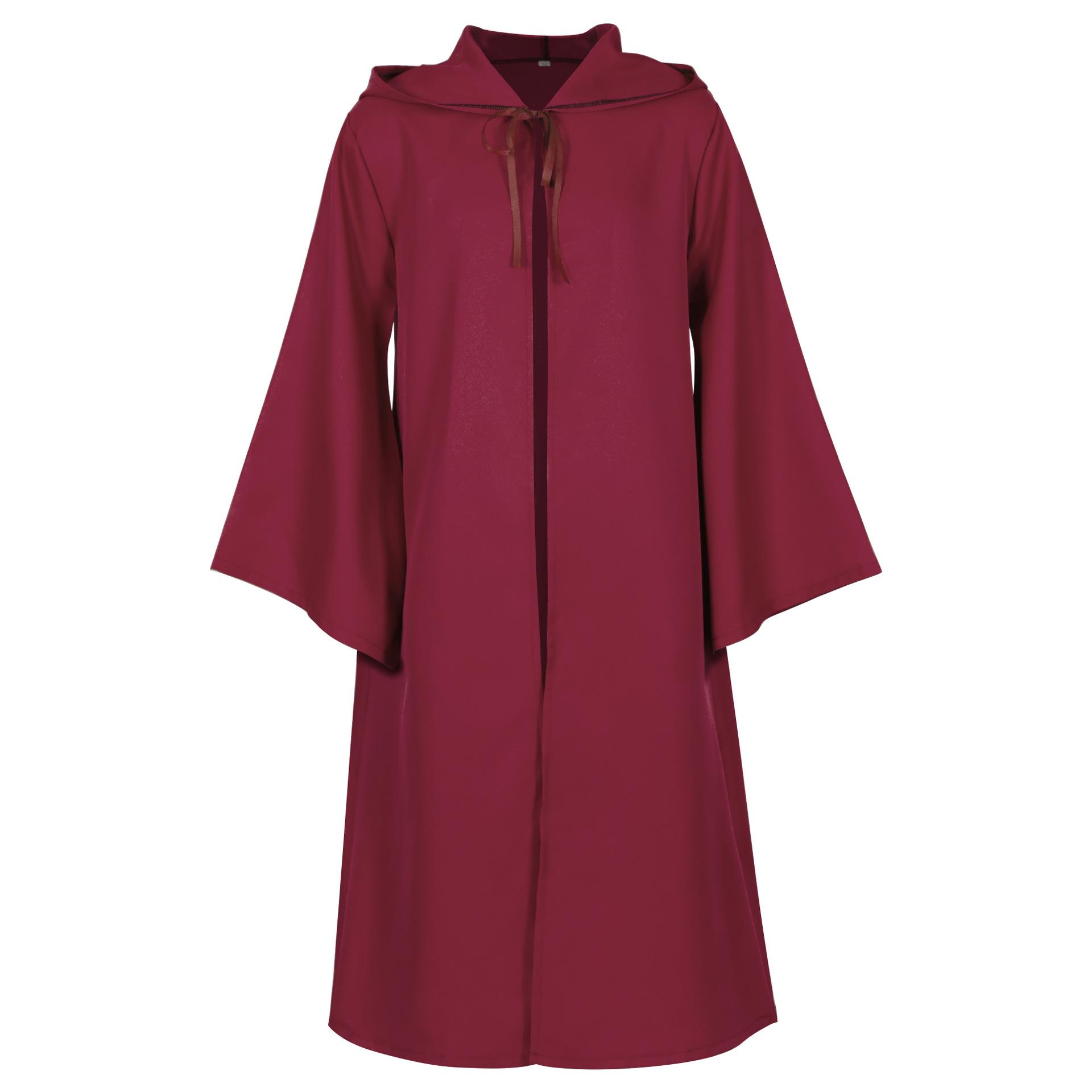 

Хеллоуїн Cos Robe Cape Cos Costume Party Long Cosplay Long Black Robe Dress Outfit XXL