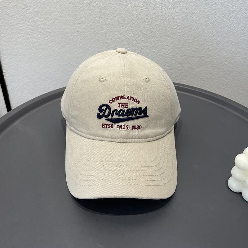 Adjustable Cotton Letter Embroidery Baseball Hat For Men And Women In All Seasons