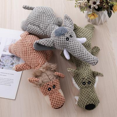 Jouets en peluche pour chiens pour les mâcheurs agressifs Jouets couineurs pour chiens pour soulager l'anxiété Jouets à mâcher pour chiens durables et indestructibles pour le jeu et le confort