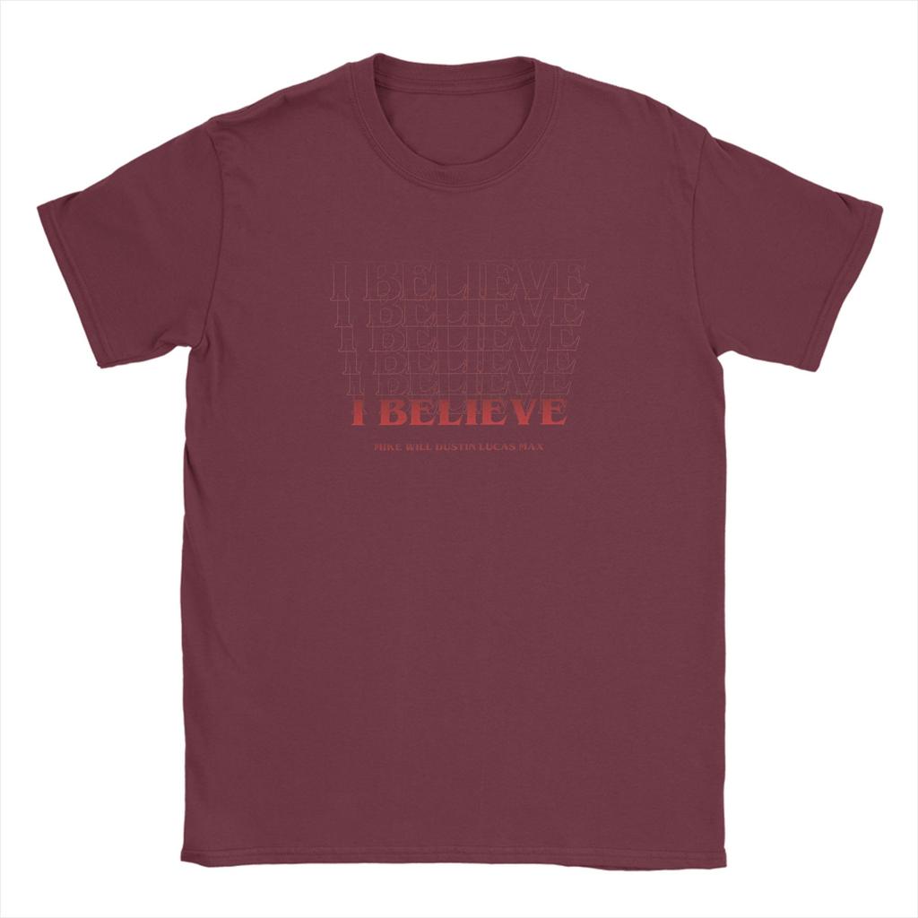 Horror TV Series SStranger I Believe 100 Cotton T Shirt For Unisex Summer Vintage TShirts O Neck Plus Size Custom Logo Clothes