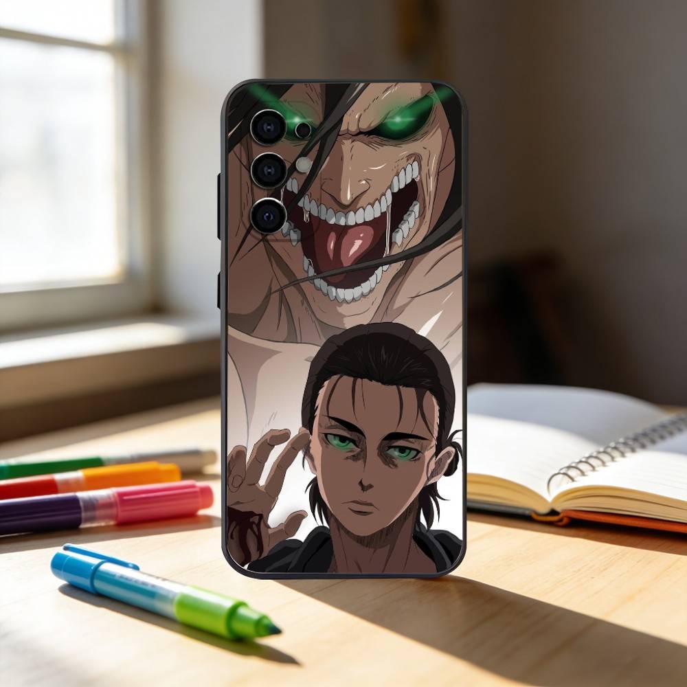 Luxury Hot Anime Attack On Titan  Phone Case For Samsung S25,S24,S21,S22,S23,S30,Ultra,S20,Plus,Fe,Note,10,9,5G Black Cover