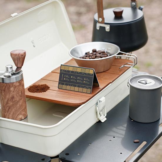 Coffee Grind Reference Card 16 Coffee Grind Size Precision Guide Chart Portable Outdoor Camping Coffee Ground Measuring Ruler Tools