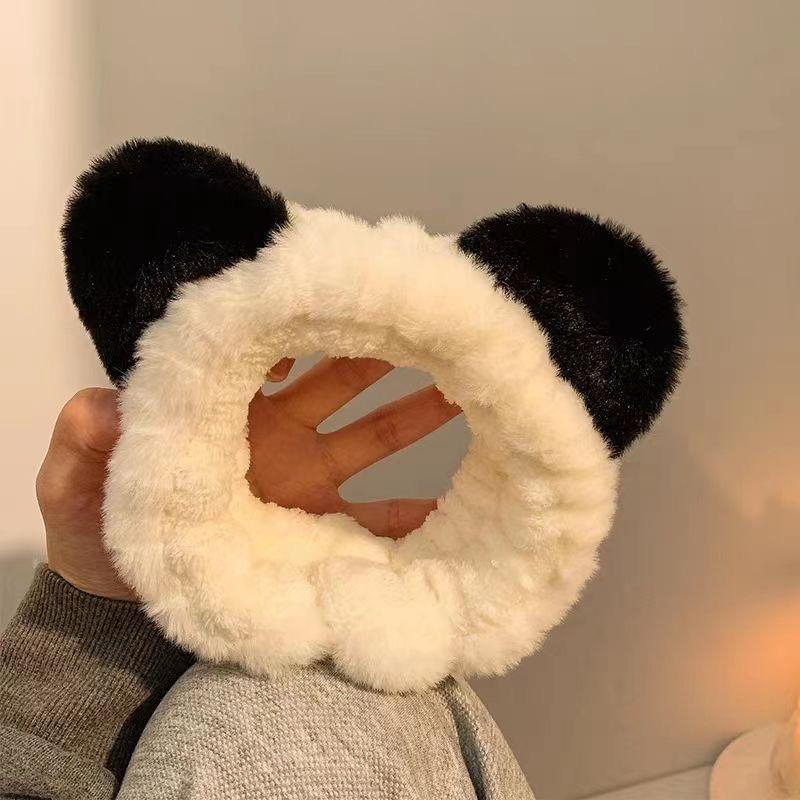 Cartoon Plush Headband: Cute Hair Accessory for Women & Kids, Perfect for Face Washing