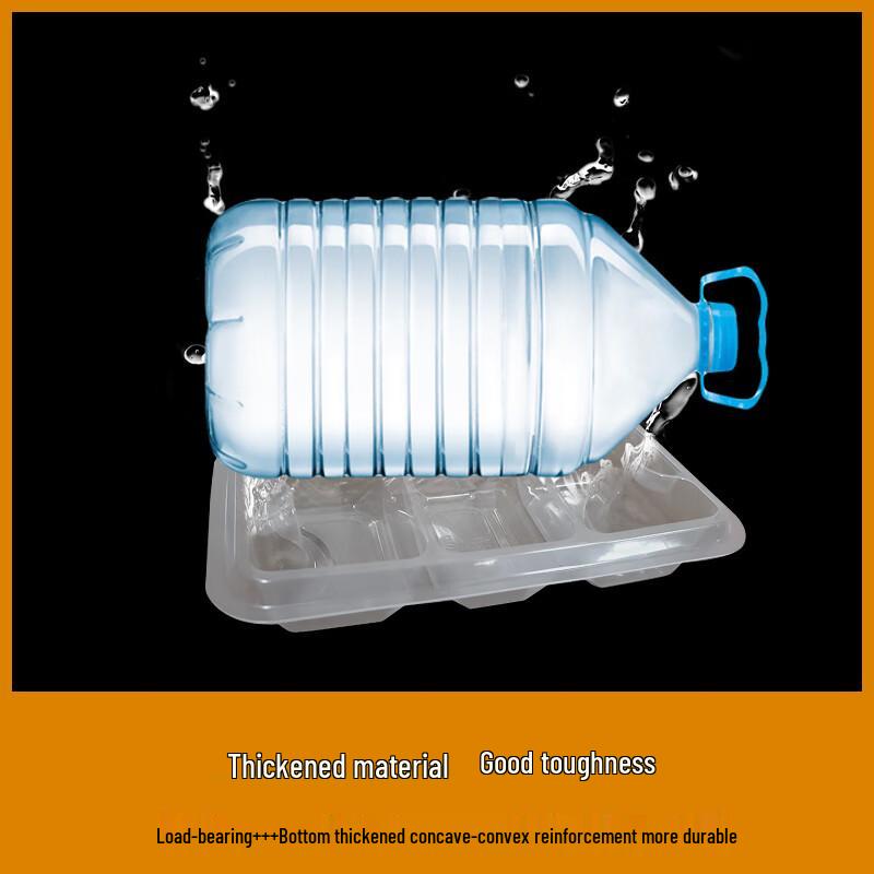 1250ml Square 3-Compartment Lockable Takeaway Container