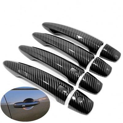 CAPA DE MAÇANETA DE PORTA DE FIBRA DE CARBONO CROMADA PARA NISSAN SENTRA 2022 CATCH CAP TRIM MOLDING