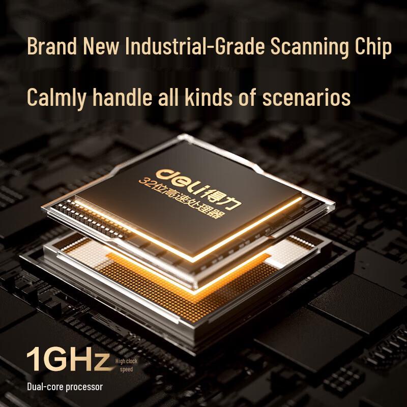 Deli Industrial Barcode and QR Code Scanner