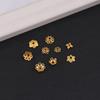 Golden Sand Flower Cup Spacer Beads for DIY Jewelry Necklace Bracelet