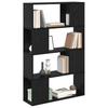 TV Cabinet Set Black 80 x 24 x 125 cm Engineered Wood