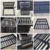 Complete Set: Ductile Iron Rainwater Manhole Cover with Cast Iron Base and Rectangular Sewer Grate.